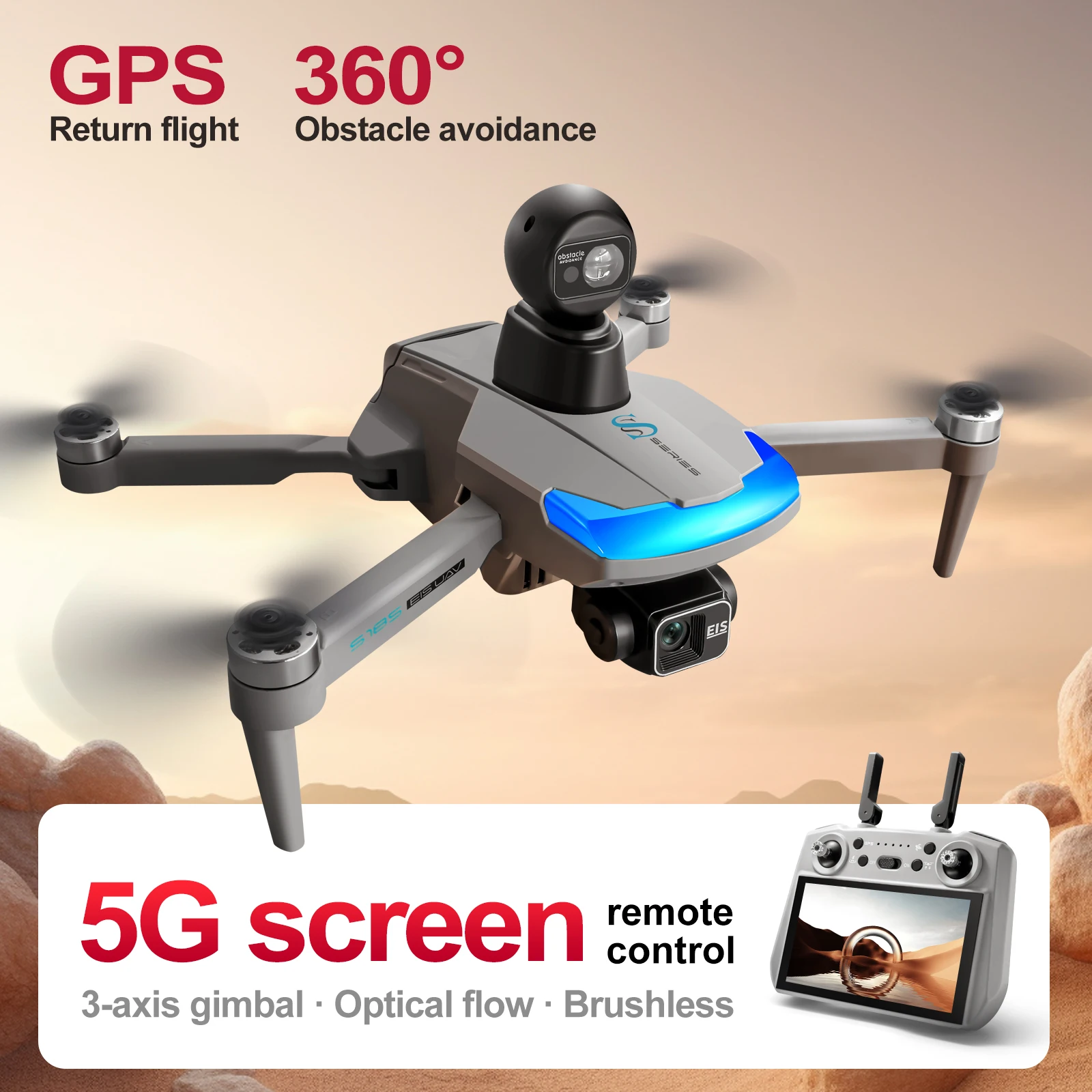 Drone Kit Professional - S185 Drone professionale 2.7K HD doppia