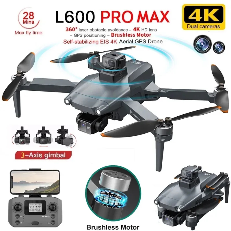 Drone Kit Professional - L600 PRO MAX GPS Drone Professionale