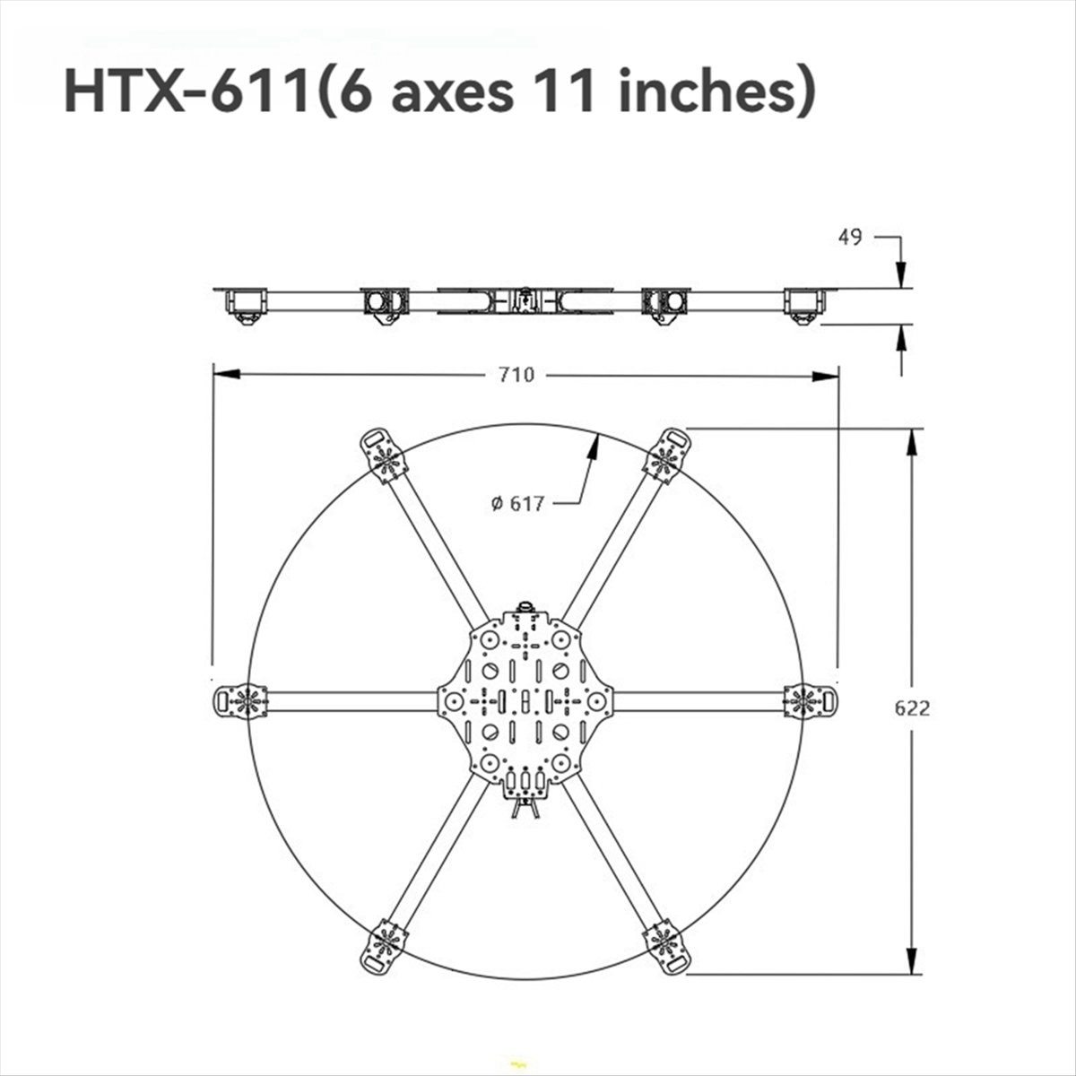 ▶ ✔ ▃ Kit Telaio Esacottero AC - Drone Kit Hexacopter recensione e prezzo