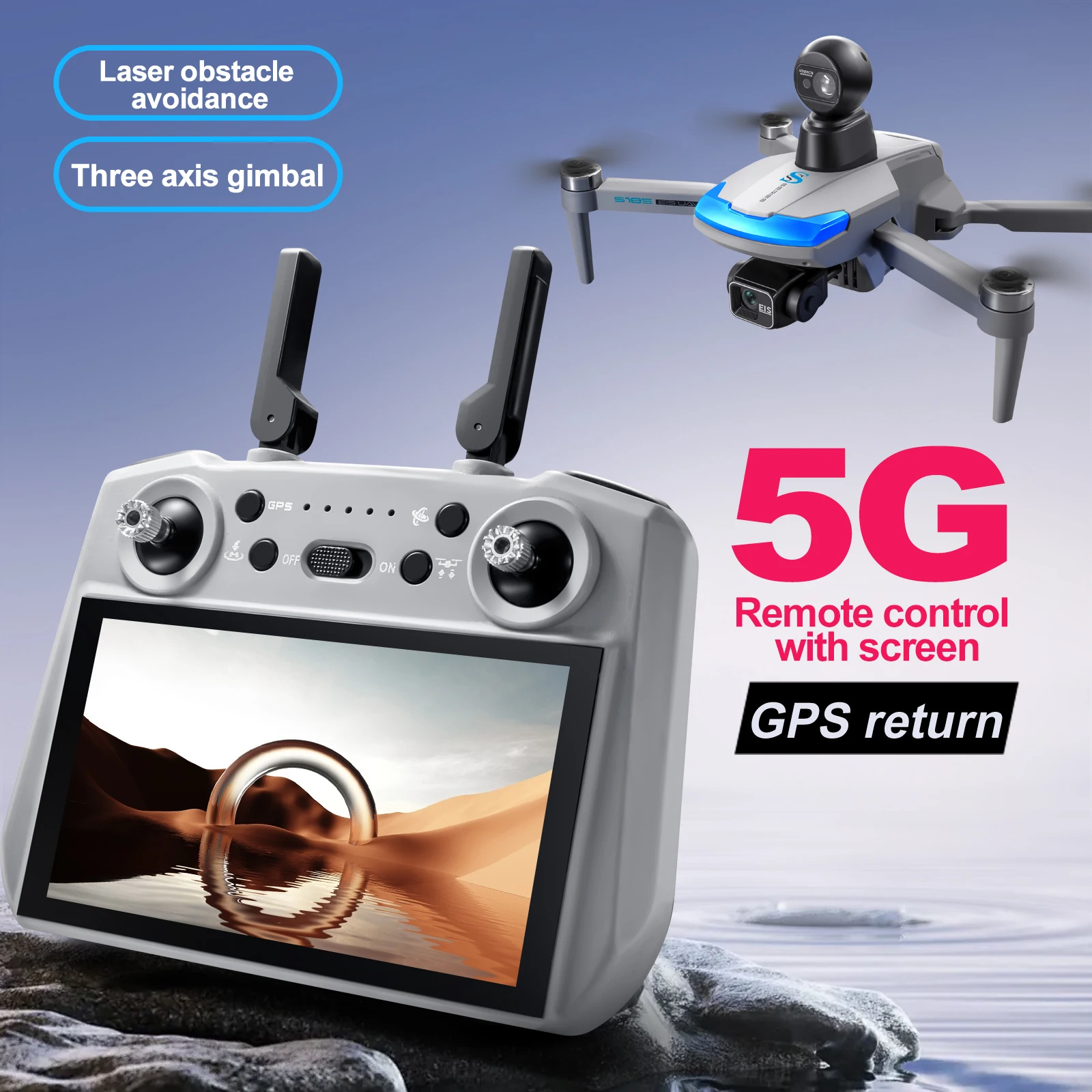 S185 Drone professionale 2.7K  - Drone Kit Professional recensione e prezzo